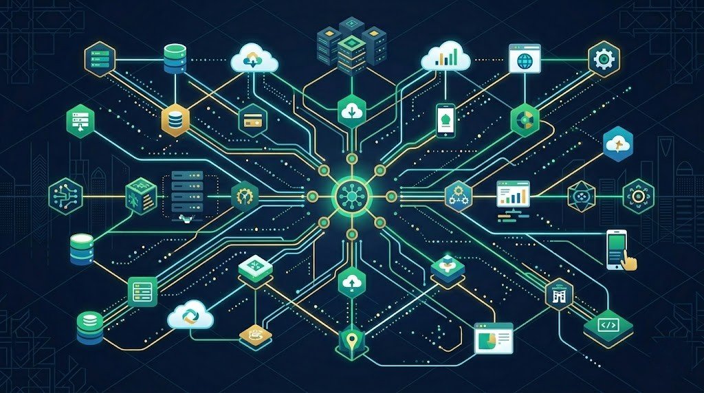 الربط التقني (API Integration): كيف تجعل أنظمة شركتك تتحدث مع بعضها؟