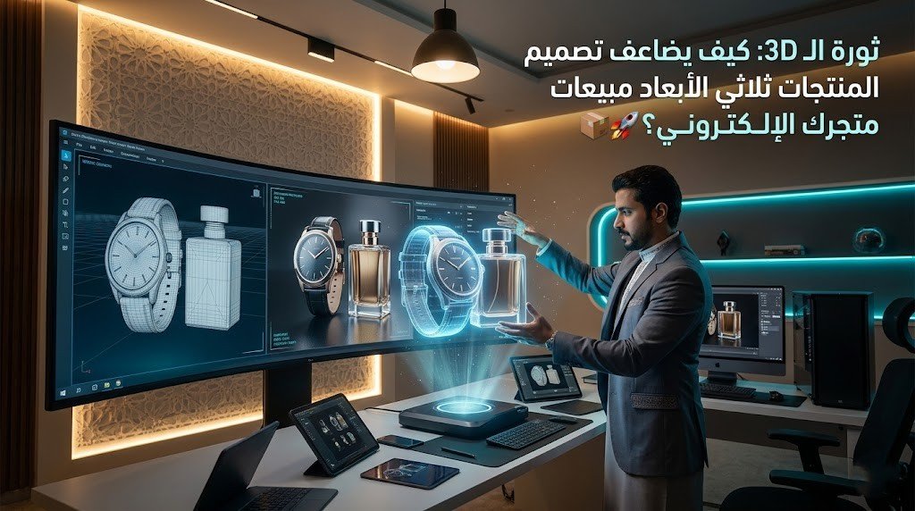 ثورة الـ 3D: كيف يضاعف تصميم المنتجات ثلاثي الأبعاد مبيعات متجرك الإلكتروني؟